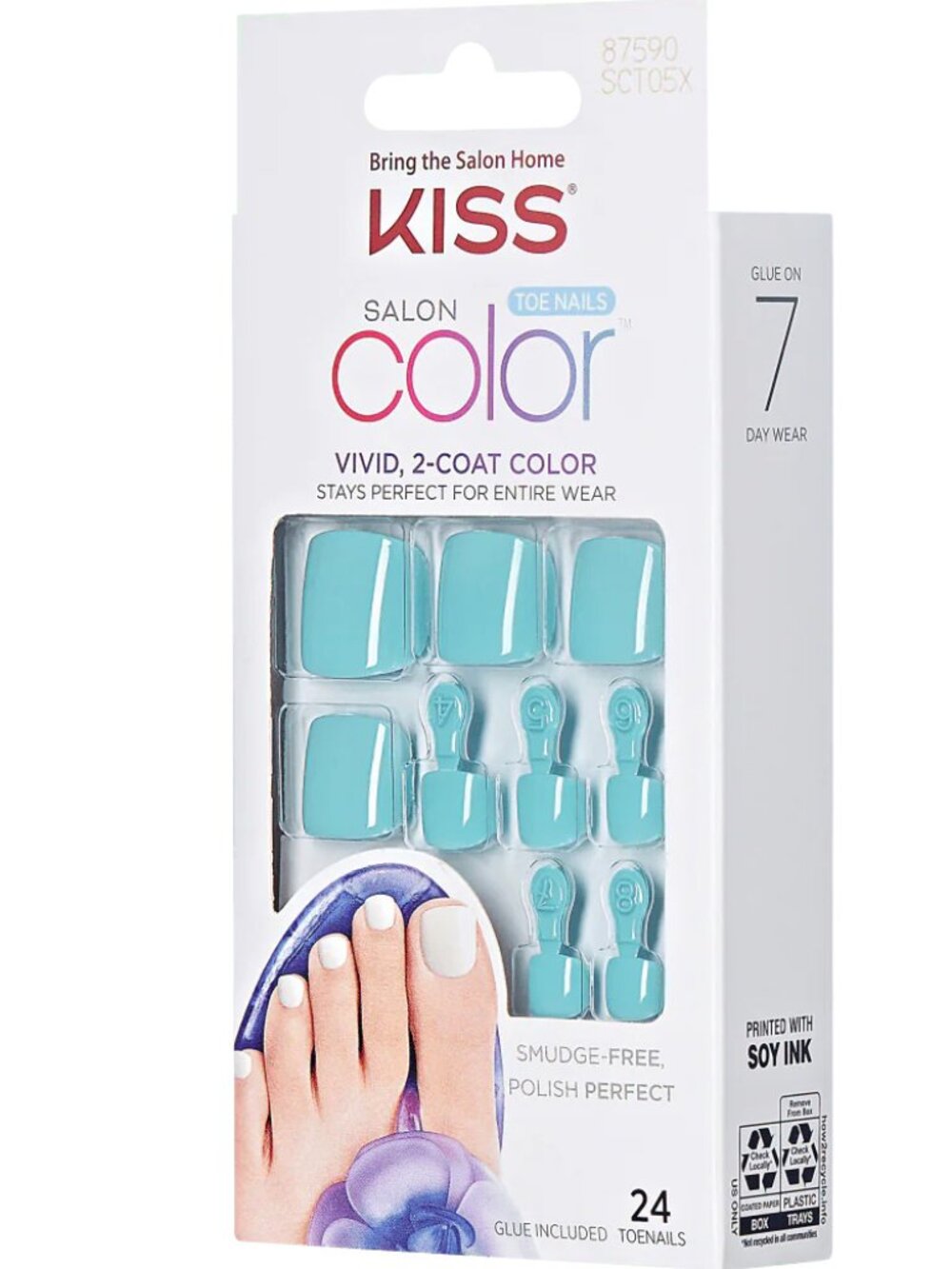 Kiss Salon Color Toenails - Summer Feelings